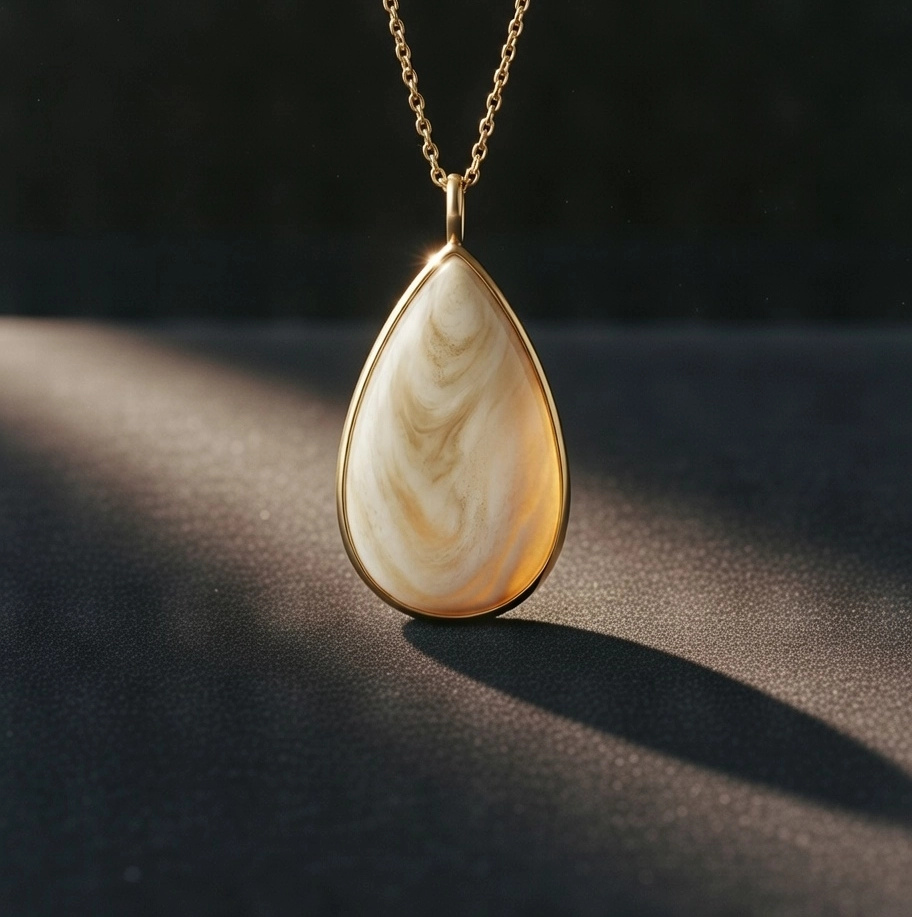 Sculptural antler pendant